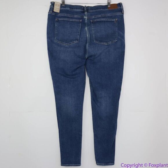 NEW Madewell Tall 10" High-Rise Skinny Jeans in Wendover Wash: TENCEL, 35T - Picture 5 of 15